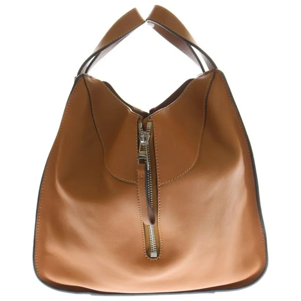★SOLD★ Loewe Hammock Shoulder Bag Handbag Leather Brown Small Silver Hardware - Picture 3 of 6